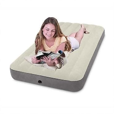 tek stolar: Intex Tək Nəfərlik Twin Deluxe Ortopedik Şişmə Yataq (99x191x25cm) — 1