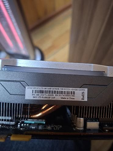 komputer aksesuar: Videokart ZOTAC GeForce GTX 1080 Ti, 12 GB, İşlənmiş — 3