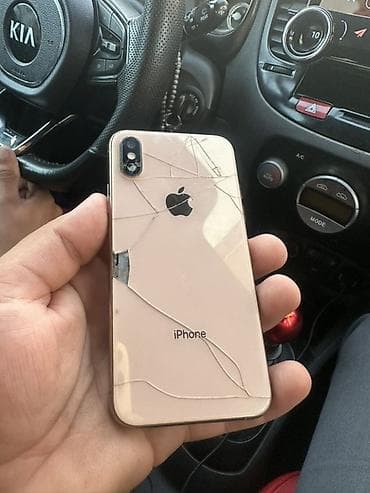 ekran sekilleri iphone: IPhone Xs, Qızılı, Qırıq — 2