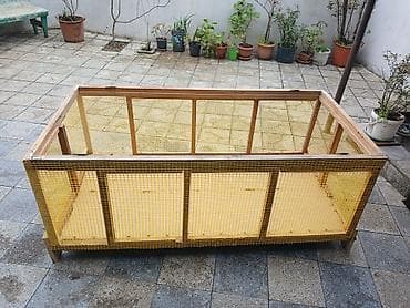 Taxta karkaslı geniş quş/balıqçılıq üçün qəfəs–volyer - Konstruksiya