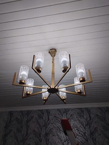 lüstra: Çılçıraq, 8 lampa, Metal — 2