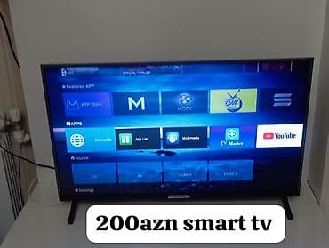 gencede televizor: Smart TV – 200 AZN Xüsusiyyətlər: - Smart TV platforması: YouTube — 1
