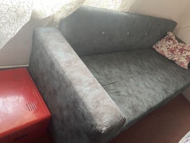 диваны для кафе и ресторанов: Диван, Б/у, Нераскладной, Набук — 2