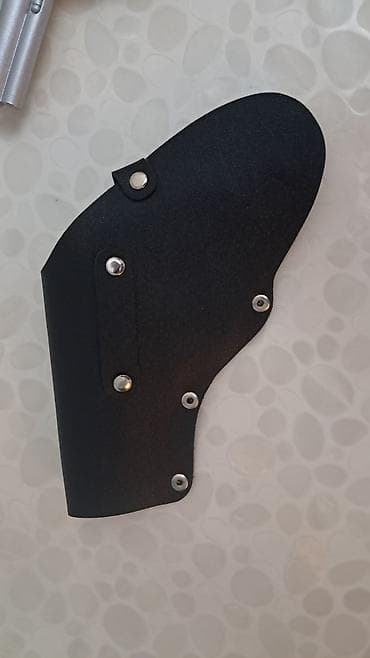 oyuncaq usaq: Metalik rəngli oyuncaq revolver və qabı - Material: möhkəm plastik — 4