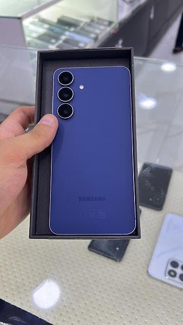 samsung tel: Samsung Galaxy S25 FE, 128 GB, rəng - Mavi, Face ID — 5
