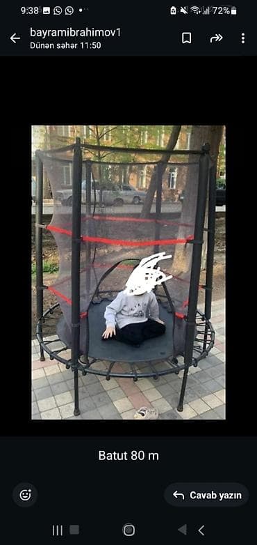 Uşaq batutu – 80 m - Dairəvi mini batut, uşaqlar üçün nəzərdə tutulub lalafo.az -da Uşaq batutu – 80 m - Dairəvi mini batut, uşaqlar üçün nəzərdə tutulub