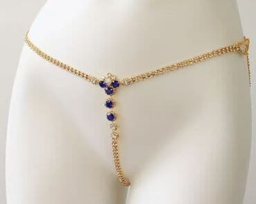 Eynəklər: Məhsul: Bədən zənciri/lingeri aksessuarı – kristallı bel bəzəyi — 3