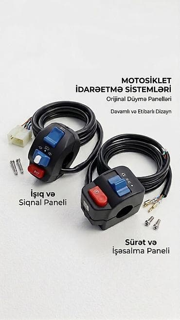 salon 06: Motosiklet İdarəetmə Sistemləri – Orijinal düymə panelləri scooter — 1