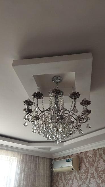 Çılçıraq, 8 lampa, Xrustal — 1