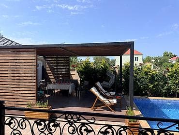 suse banka satisi: Bağ üçün müasir pergola/pavilyon konstruksiyası - Karkas: tozboya ilə — 5