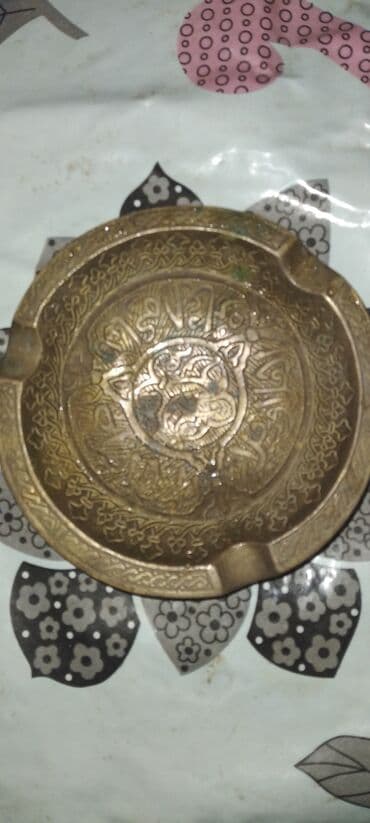 külqabı: Bürünc kül qabı - Material: bürünc/metal ərintisi - Dairəvi forma, 3 — 3