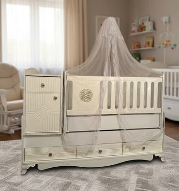 Oğlan və qız üçün, Dördbucaq, Beşik, Dəstsiz, Matrassız, Yellənmə mexanizmsiz — 2