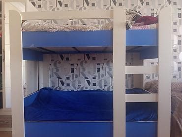 kravat 2 mertebe: Oğlan və qız üçün, Çarpayı, Matrassız, Siyirməsiz, MDF — 3