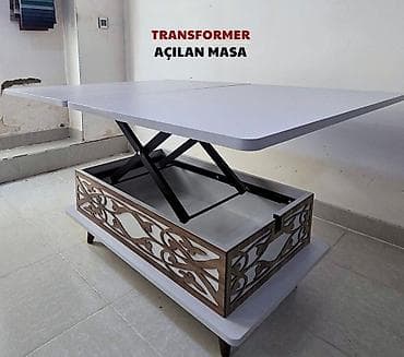 nerj stol: Jurnal masası, Yeni, Transformer, Laminat, Dördbucaq masa — 6