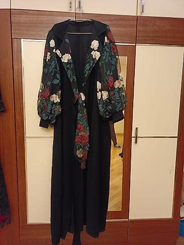 uzun paltar: Qadın uzun paltar/kimono stili üst geyimi — 1