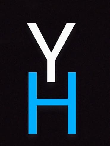 Клининговые услуги: YH loqo dizaynı - Minimalist və yadda qalan loqo konsepti - Qara fon — 1