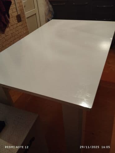 kreditle metbex stolu: Mətbəx masası, İşlənmiş, Açılmayan, MDF, Dördbucaq masa — 2