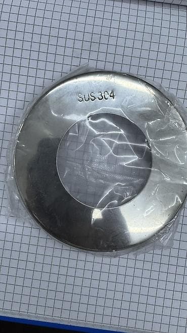 ткань оптом: SUS 304 paslanmayan poladdan yuvarlaq dekorativ örtük/flanş halqası — 1