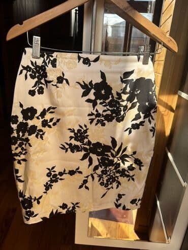 женские юбки в горошек: Qadın geyimləri dəsti 1) Qara-ağ çiçək naxışlı ətək - Rəng: krem fon — 9