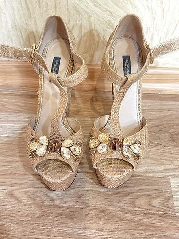 Qadın ayaqqabıları: Dolce &Gabbana qadın platforma sandaleti 100 faiz ORJINAL 39 — 4