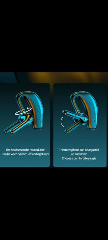 наушники с микрофоном: Новый Беспроводные (Bluetooth) Наушники, цвет - Черный — 4