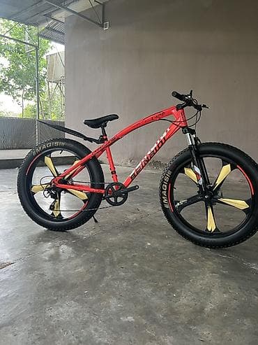 islenmis velosiped satilir: Fatbike tipli dağ velosipedi – Bekoidi (çərçivədə yazı belə oxunur) — 2