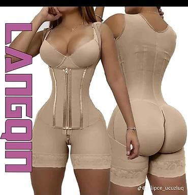 Qadınlar üçün bədənformalaşdırıcı kombinezon - Rəng: bej/nude - Tam