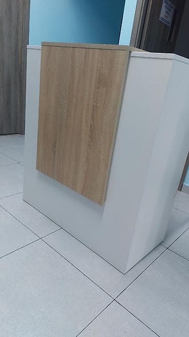 ofis dolablari: Resepsiyon/qarşılama masası - Dizayn: Minimalist, modern üslub. Ön — 2