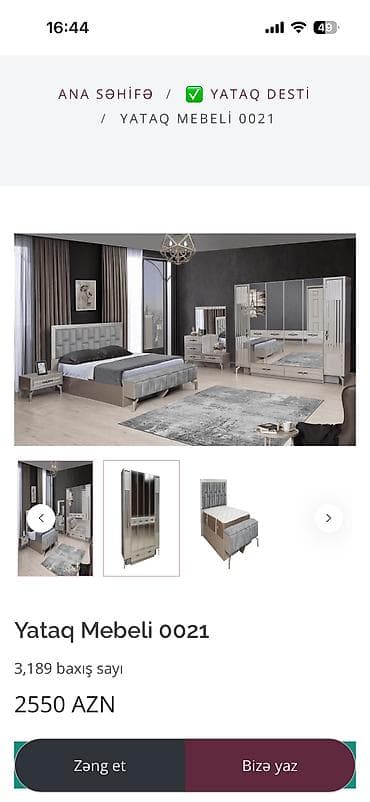 uwag yatagi: İkinəfərlik çarpayı, Dolab — 8