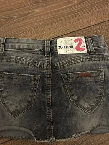 cins paltar modelleri: Zara kids cins yubka 15 m — 2