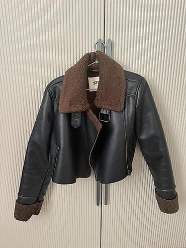 Üst geyimi: İkinci əl üst geyimləri 1) Krem rəngli qısa palto - Üst hissəsi — 4