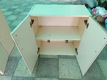 merbex masa: Ağ rəngli ikitərəfli dolab 65 x 30 - Material: laminat/LDSP - Rəng — 3