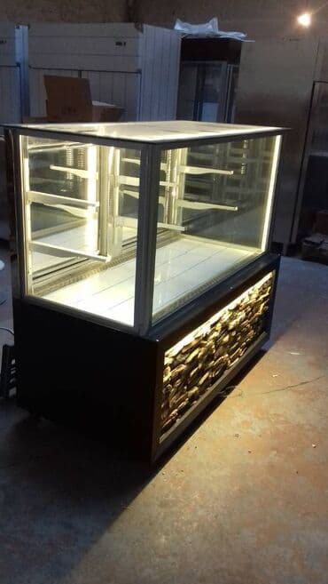 böyük soyuducu: Yüksək keyfiyyətdə şirniyyat vitrinlərinin istənilən ölçü və dizaynda — 24