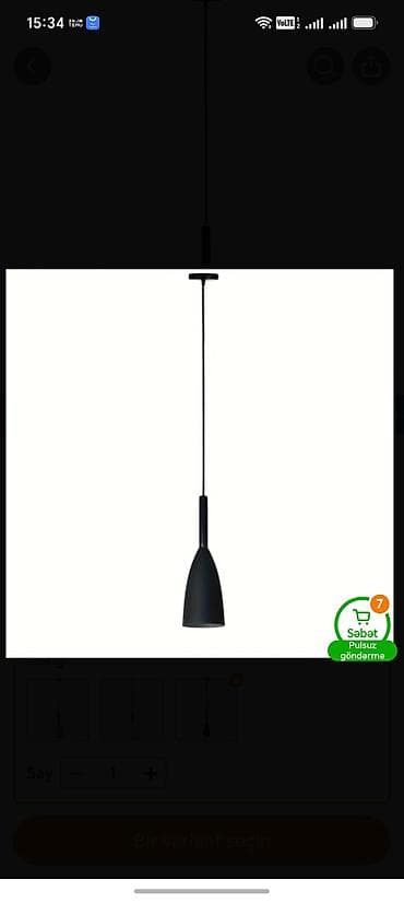 dəhliz ucun cilcıraqlar: Çılçıraq, 1 lampa, Metal — 2