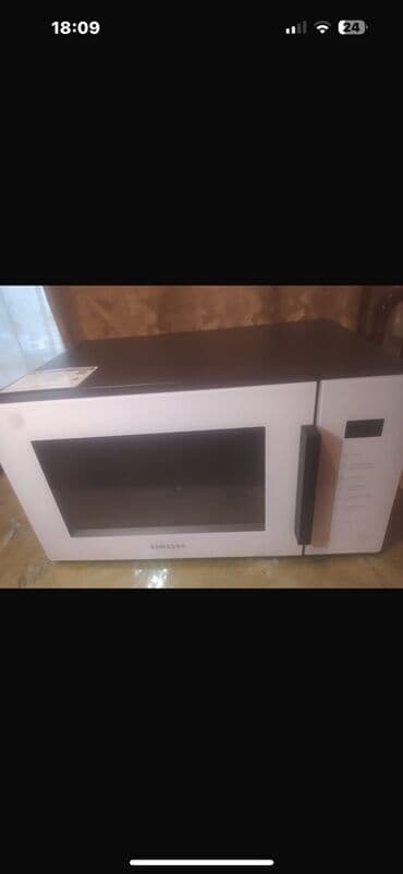 Mikrodalğalı soba Samsung, Ayrıca dayanan, Mikrodalğalar ilə, rəng - Çəhrayı, İşlənmiş