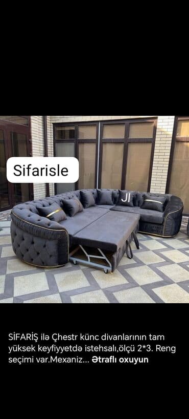 sumqayitda is elanlari: Künc divan, Yeni, Açılan, Bazalı, Parça, Şəhərdaxili pulsuz çatdırılma — 2