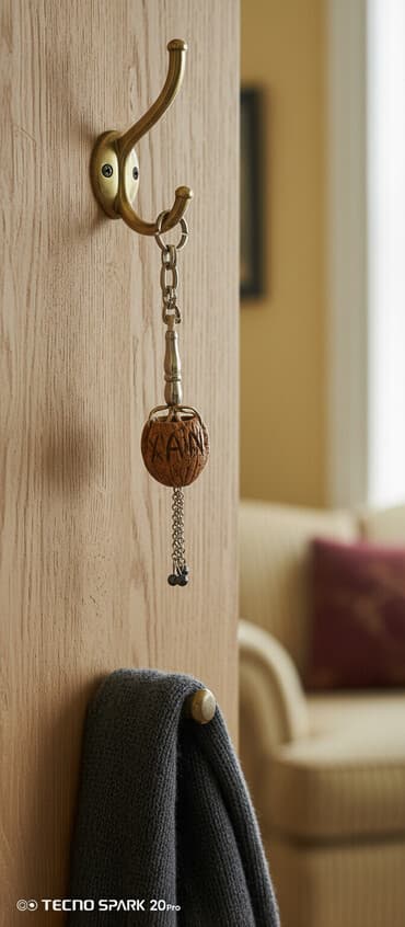 qizil bilerzik qiymeti: Unikal əl işi asma bəzək/aksesuar - Material: qabıq hissəsi qoz — 1