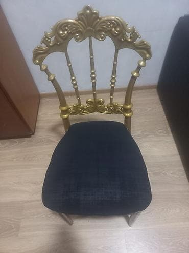 Qonaq otağı üçün, İşlənmiş, Qatlanmayan, rəng - Qara Stul