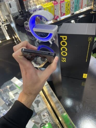 Poco: Poco F5, 256 GB, rəng - Qara, Barmaq izi — 6