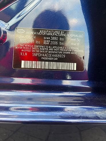 diffuser satisi: Hyundai Elantra: 1.8 l | 2014 il Sedan — 3