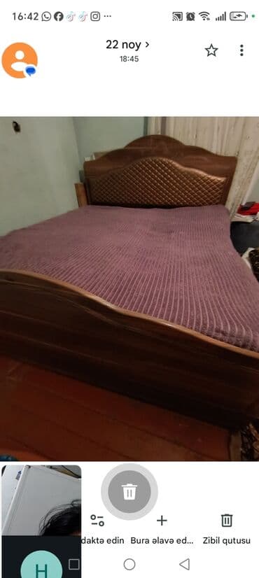 İkinəfərlik çarpayı, Matrassız, Siyirməsiz