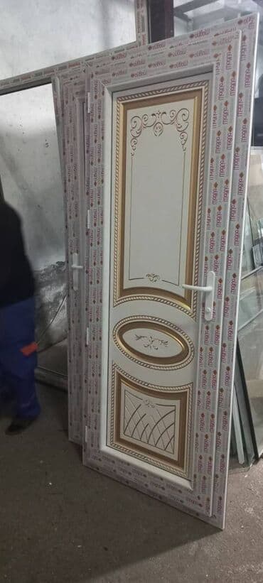 Бункерные двери: Plastik hamam qapısı 1 eded-150manat ag reng 1 eded - 250 manat diger — 2