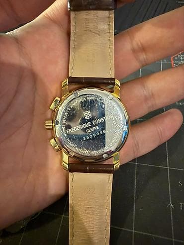 sensor saatlar: İşlənmiş, Qol saatı, Frederique Constant, rəng - Qızılı — 5