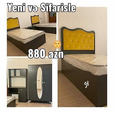 Oğlan və qız üçün, Yeni, 2 təknəfərlik çarpayı