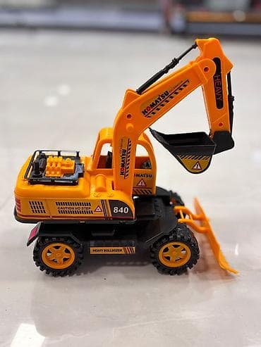 kukla evi: Uşaq oyuncağı – Komatsu tərzində ekskavator/buldozer maşını - Rəng — 3