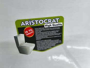 işlənmiş unitaz: ARISTOCRAT tualet kompaktı - İkiqat bloklu rezervuarla birləşən — 2