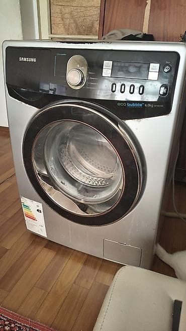 elektrik qaz: Paltaryuyan maşın Samsung, 6 kq, Avtomat, Qurutmasız — 6