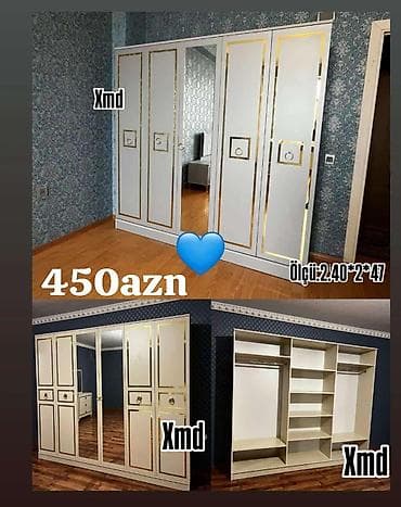 3 luk taxta: Paltar dolabları, qarderoblar — 1