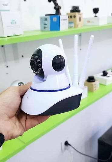 mikrafonlar: Wi‑Fi IP təhlükəsizlik kamerası - 360° izləmə: fırlanan başlıqla — 1