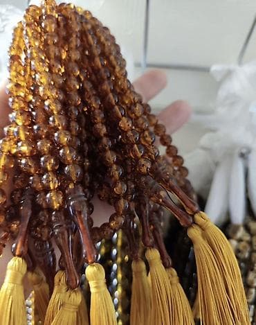 hafize sultan macunu: Təsbeh dəsti – iri ölçülü krem rəngli muncuqlarla - Material: Təbii — 7